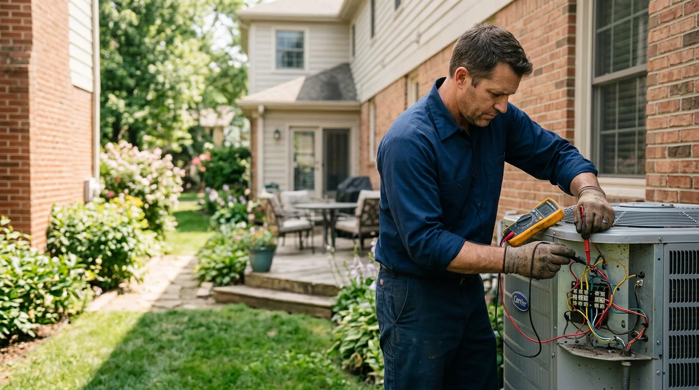 HVAC technician working near Villas, NJ